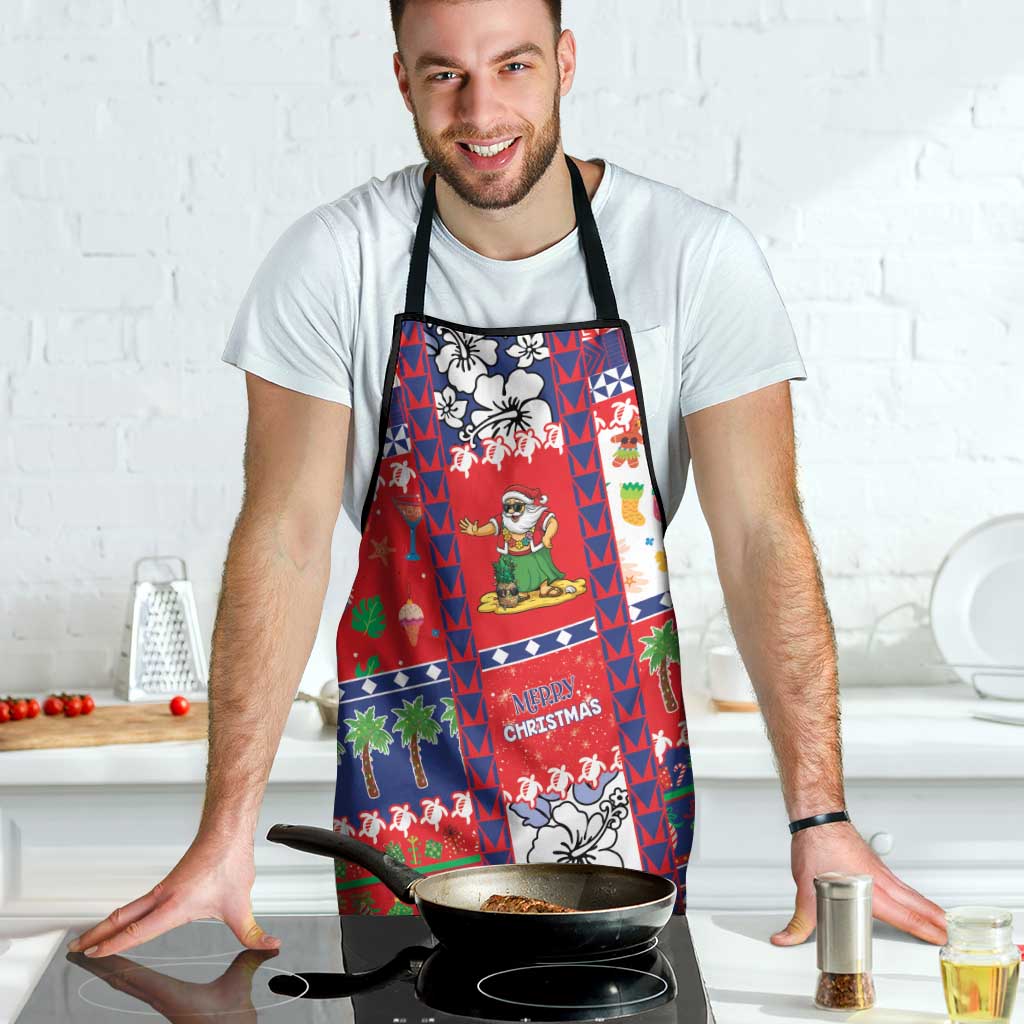 Wallis And Futuna Christmas Apron Festive Beach Vibes - Polynesian Pride