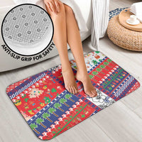 Wallis And Futuna Christmas Bathroom Set Festive Beach Vibes - Polynesian Pride