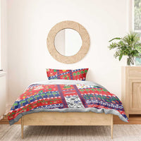 Wallis And Futuna Christmas Bedding Set Festive Beach Vibes - Polynesian Pride