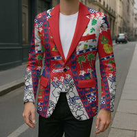 Wallis And Futuna Christmas Blazer Festive Beach Vibes - Polynesian Pride