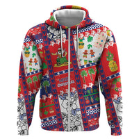 Wallis And Futuna Christmas Hoodie Festive Beach Vibes - Polynesian Pride