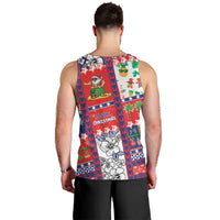 Wallis And Futuna Christmas Men Tank Top Festive Beach Vibes - Polynesian Pride