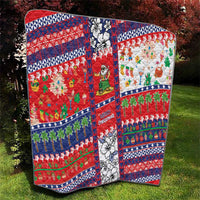 Wallis And Futuna Christmas Quilt Festive Beach Vibes - Polynesian Pride