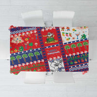 Wallis And Futuna Christmas Tablecloth Festive Beach Vibes - Polynesian Pride