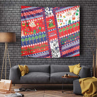 Wallis And Futuna Christmas Tapestry Festive Beach Vibes - Polynesian Pride