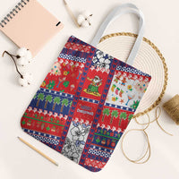 Wallis And Futuna Christmas Tote Bag Festive Beach Vibes - Polynesian Pride