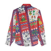 Wallis And Futuna Christmas Women Casual Shirt Festive Beach Vibes - Polynesian Pride