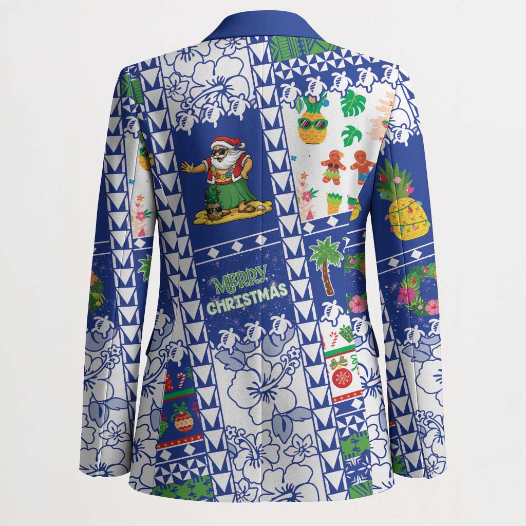 Northern Mariana Islands Christmas Blazer Festive Beach Vibes - Polynesian Pride