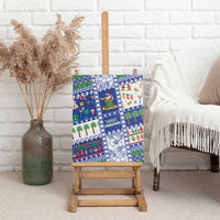 Northern Mariana Islands Christmas Canvas Wall Art Festive Beach Vibes - Polynesian Pride