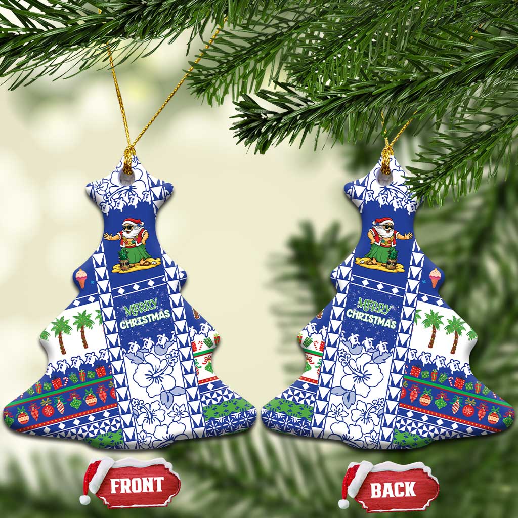 Northern Mariana Islands Christmas Ceramic Ornament Festive Beach Vibes - Polynesian Pride