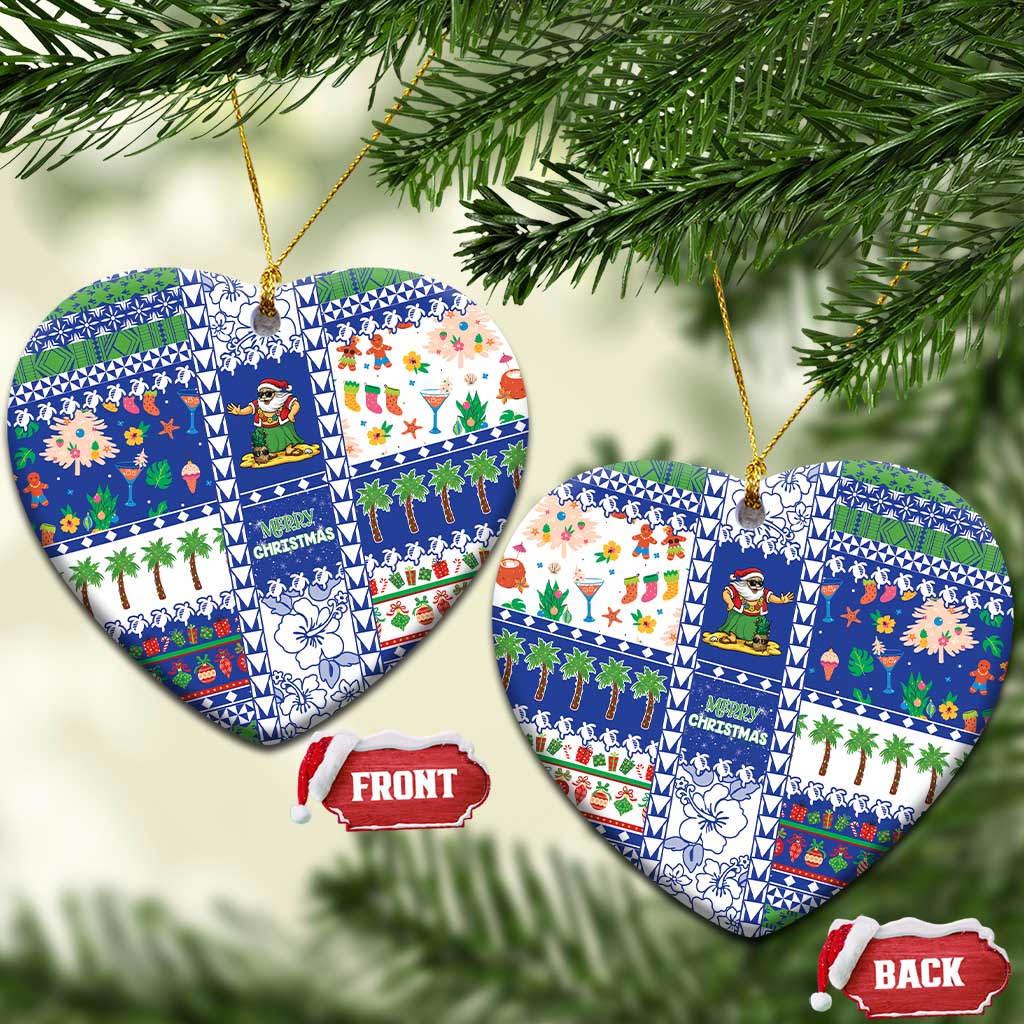 Northern Mariana Islands Christmas Ceramic Ornament Festive Beach Vibes - Polynesian Pride