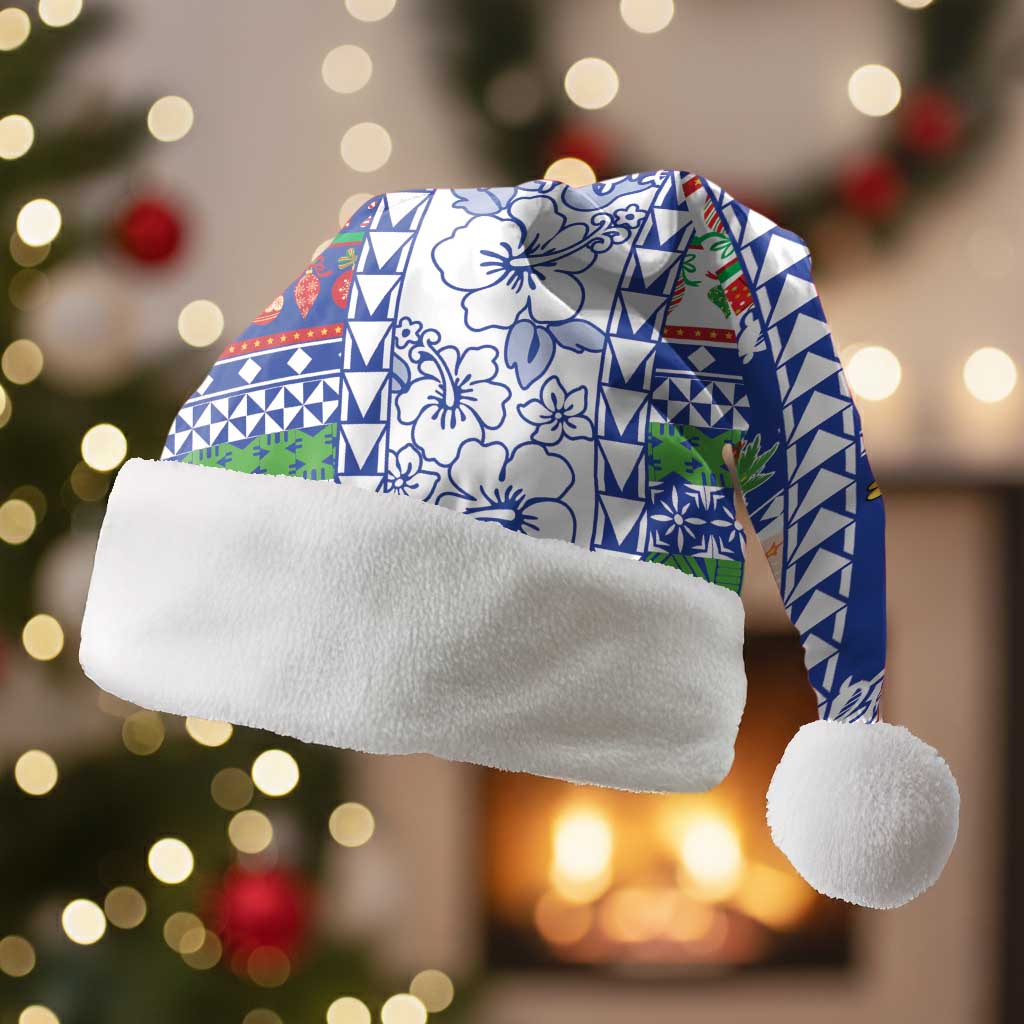 Northern Mariana Islands Christmas Santa Hat Festive Beach Vibes - Polynesian Pride