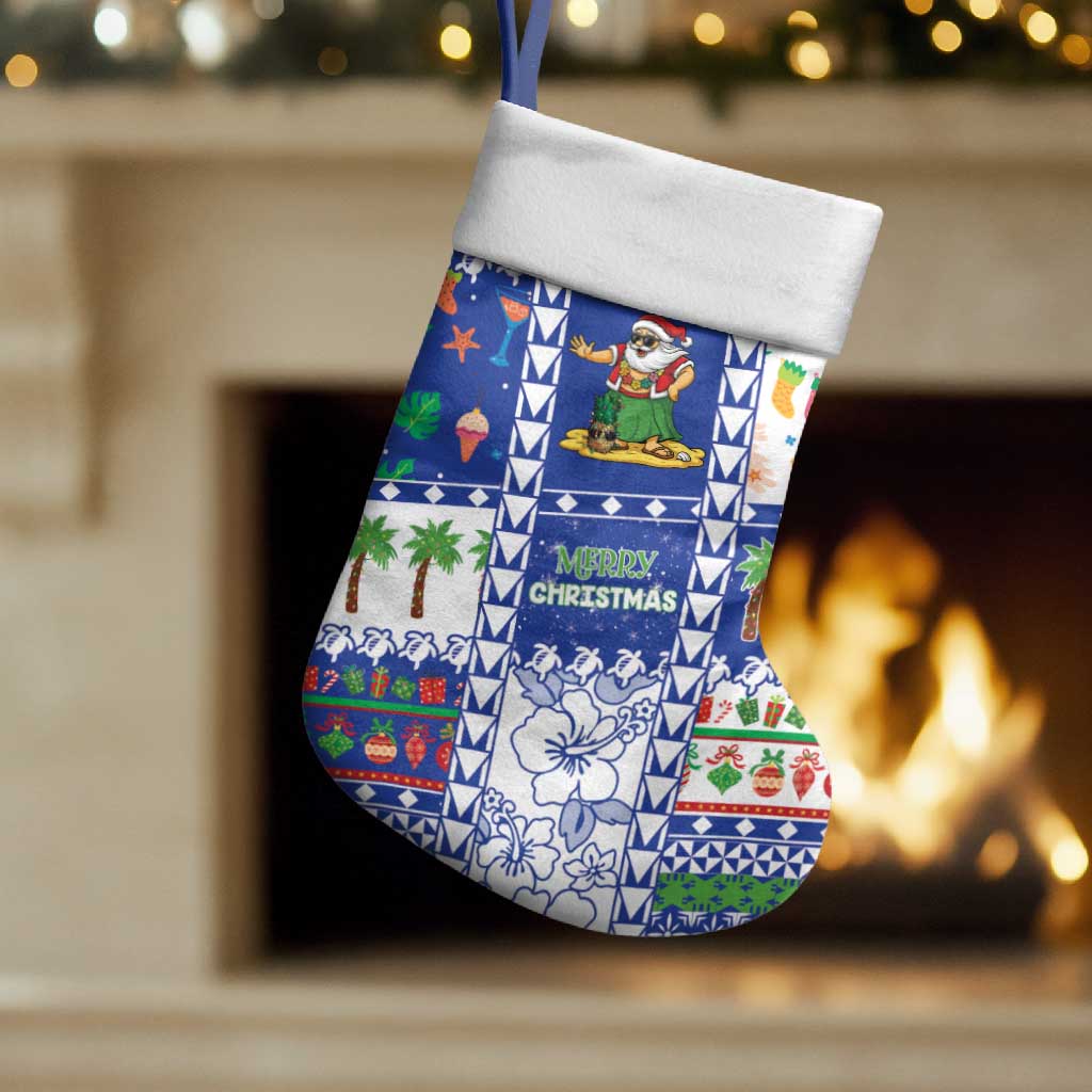 Northern Mariana Islands Christmas Stocking Festive Beach Vibes - Polynesian Pride