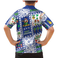 Northern Mariana Islands Christmas Family Matching Mermaid Dress and Hawaiian Shirt Festive Beach Vibes - Polynesian Pride