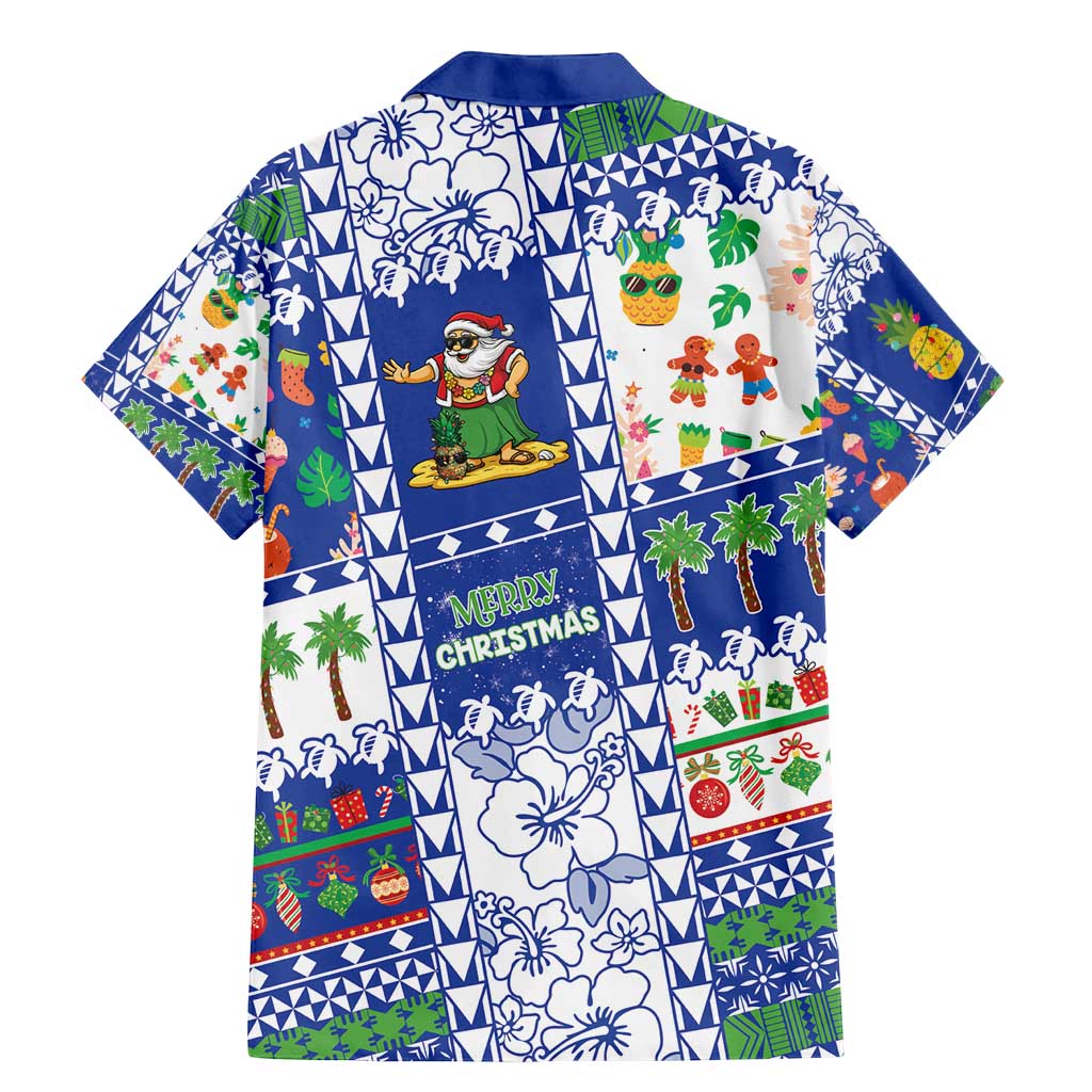 Northern Mariana Islands Christmas Family Matching Mermaid Dress and Hawaiian Shirt Festive Beach Vibes - Polynesian Pride