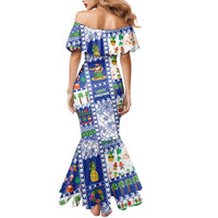 Northern Mariana Islands Christmas Family Matching Mermaid Dress and Hawaiian Shirt Festive Beach Vibes - Polynesian Pride