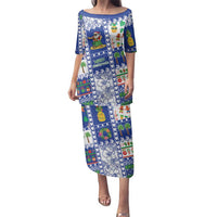 Northern Mariana Islands Christmas Family Matching Puletasi and Hawaiian Shirt Festive Beach Vibes - Polynesian Pride