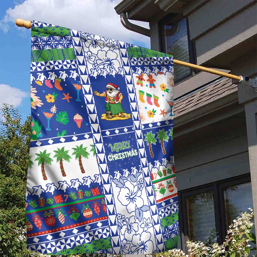 Northern Mariana Islands Christmas Garden Flag Festive Beach Vibes - Polynesian Pride