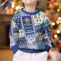 Northern Mariana Islands Christmas Kid Ugly Christmas Sweater Festive Beach Vibes - Polynesian Pride
