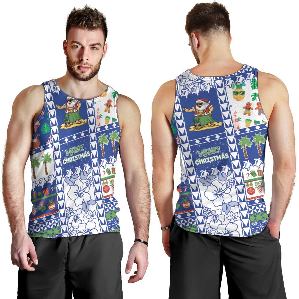 Northern Mariana Islands Christmas Men Tank Top Festive Beach Vibes - Polynesian Pride
