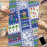 Northern Mariana Islands Christmas Puzzle Festive Beach Vibes - Polynesian Pride