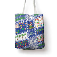 Northern Mariana Islands Christmas Tote Bag Festive Beach Vibes - Polynesian Pride