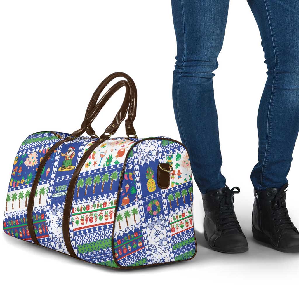 Northern Mariana Islands Christmas Travel Bag Festive Beach Vibes - Polynesian Pride
