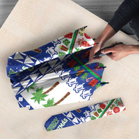 Northern Mariana Islands Christmas Umbrella Festive Beach Vibes - Polynesian Pride