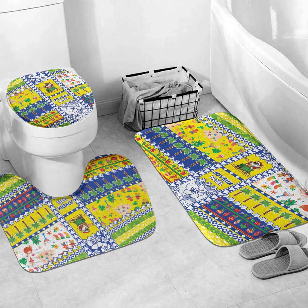 New Caledonia Christmas Bathroom Set Festive Beach Vibes - Polynesian Pride