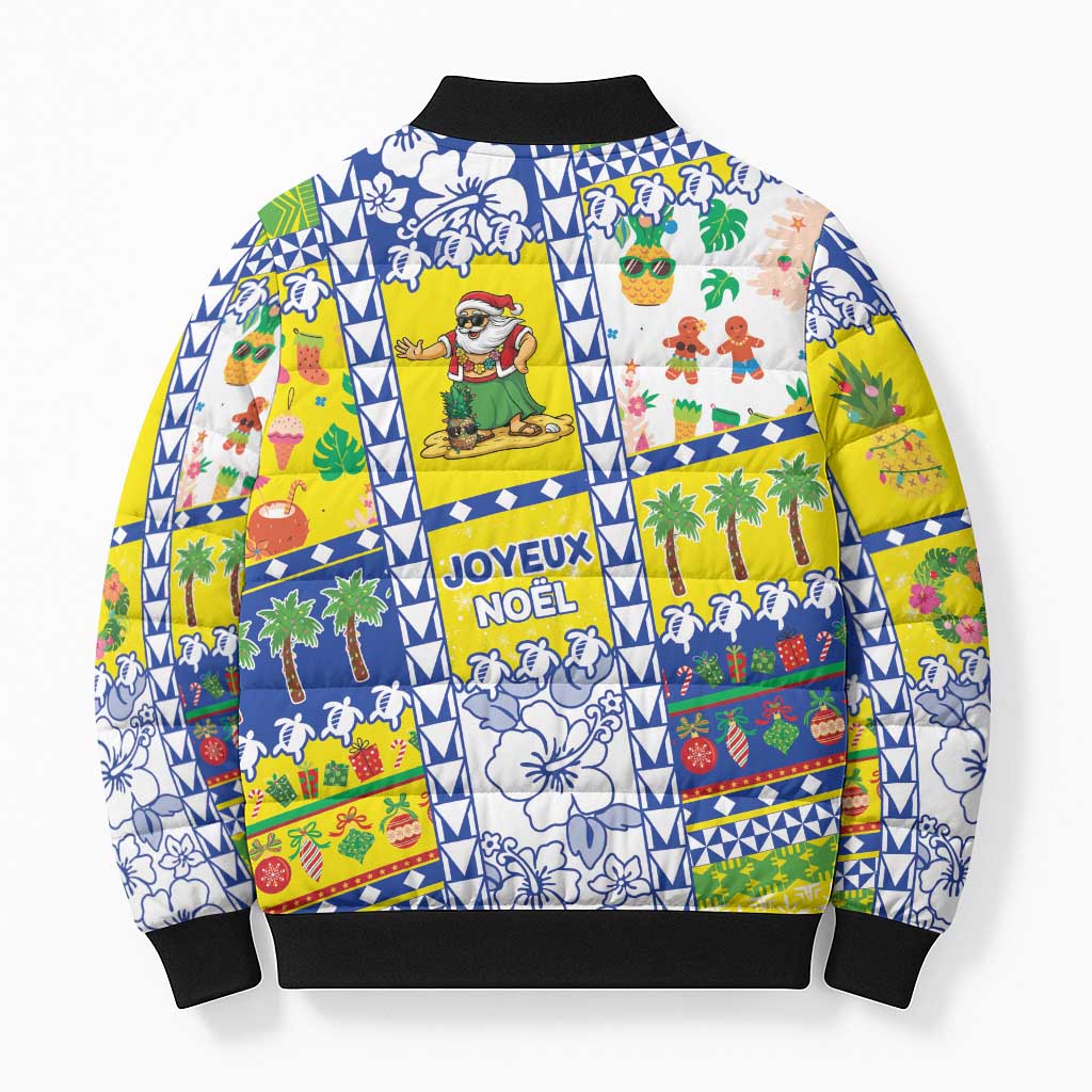 New Caledonia Christmas Bomber Puffer Jacket Festive Beach Vibes - Polynesian Pride