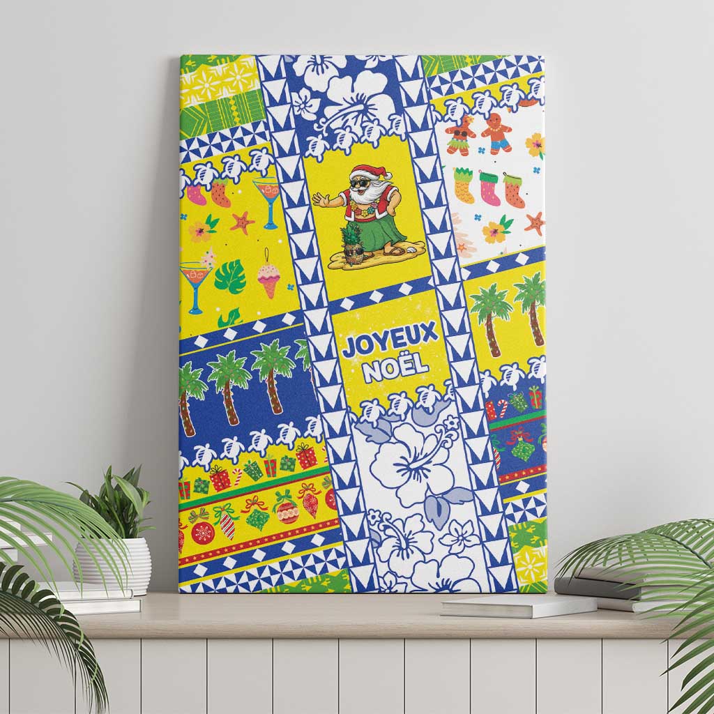 New Caledonia Christmas Canvas Wall Art Festive Beach Vibes - Polynesian Pride
