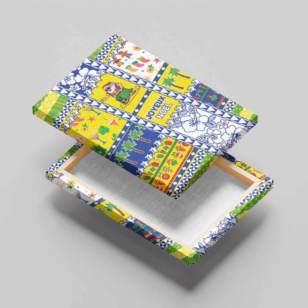 New Caledonia Christmas Canvas Wall Art Festive Beach Vibes - Polynesian Pride