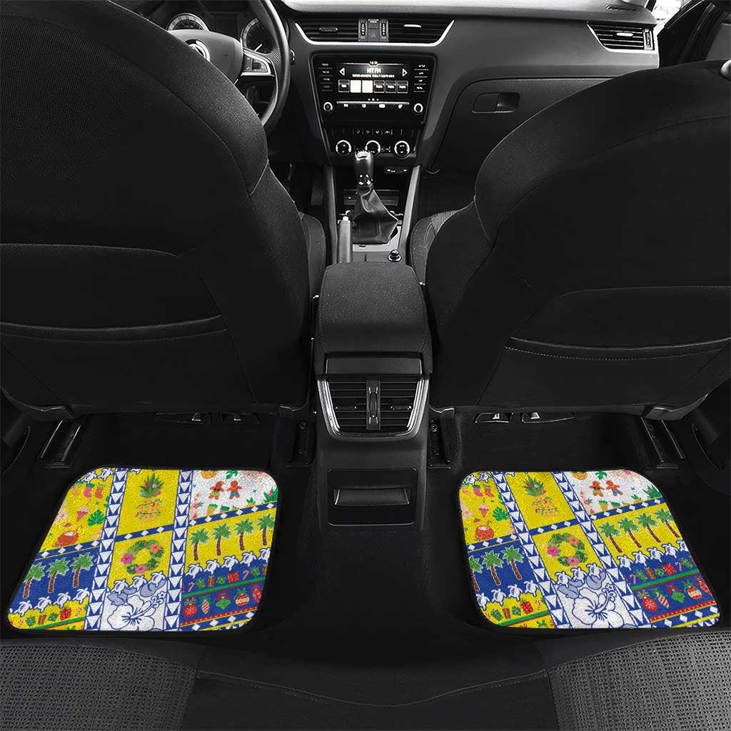 New Caledonia Christmas Car Mats Festive Beach Vibes - Polynesian Pride