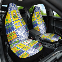 New Caledonia Christmas Car Seat Cover Festive Beach Vibes - Polynesian Pride