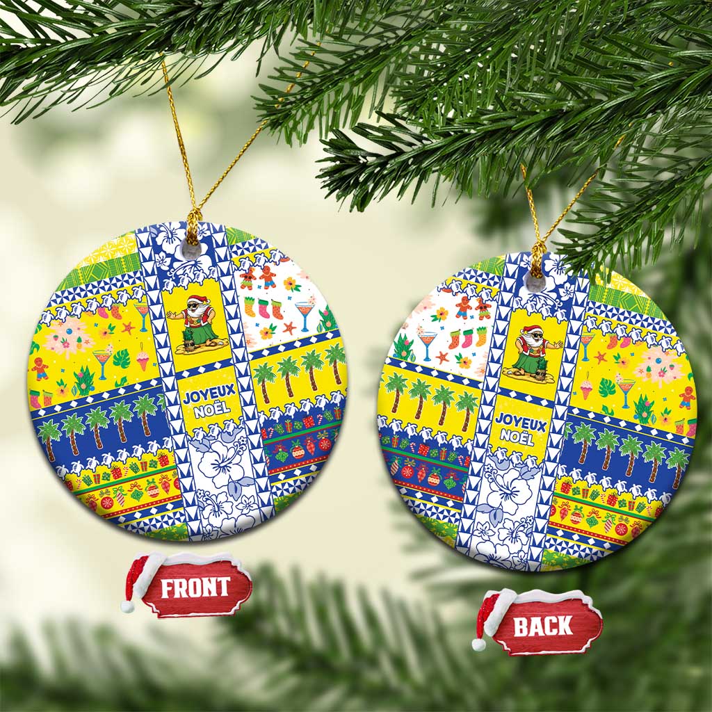 New Caledonia Christmas Ceramic Ornament Festive Beach Vibes - Polynesian Pride