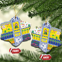 New Caledonia Christmas Ceramic Ornament Festive Beach Vibes - Polynesian Pride