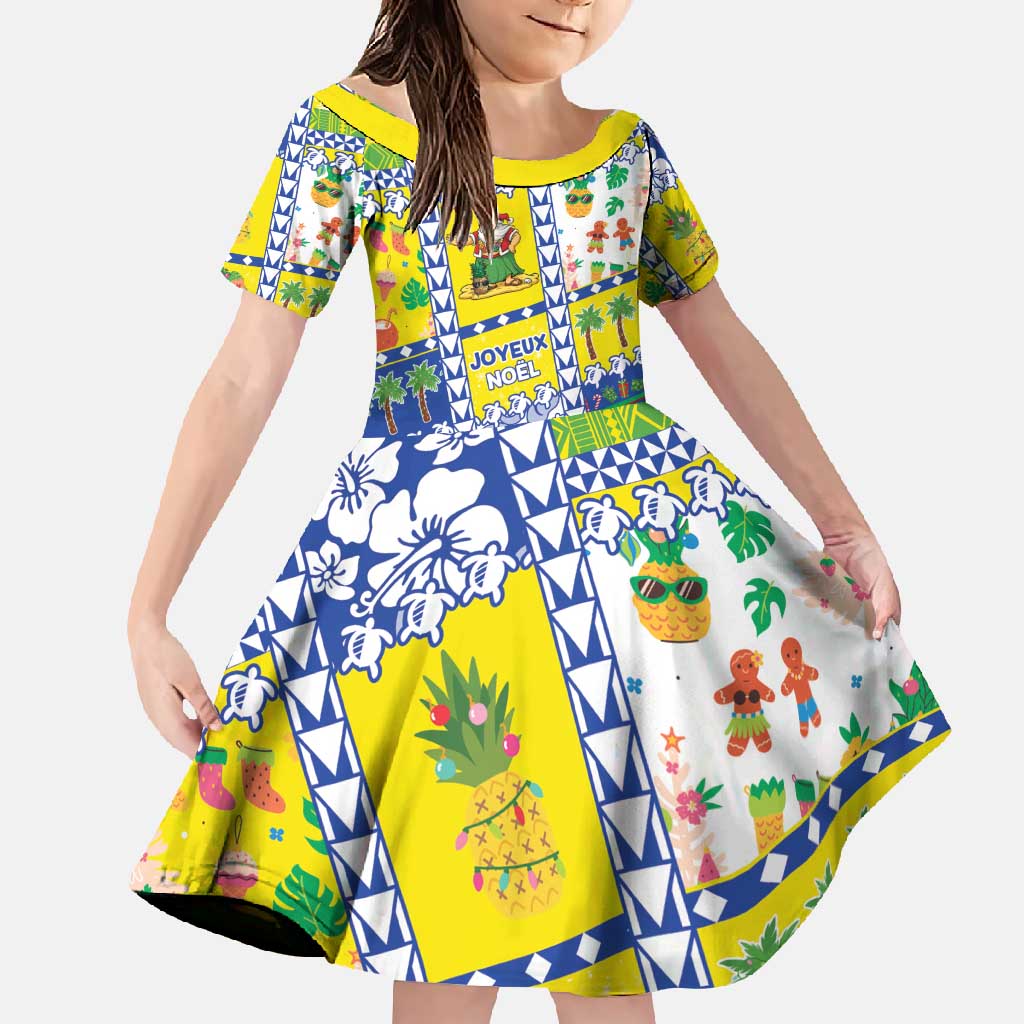 New Caledonia Christmas Family Matching Off Shoulder Maxi Dress and Hawaiian Shirt Festive Beach Vibes - Polynesian Pride