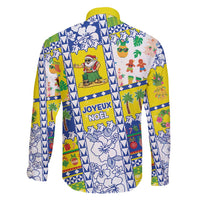 New Caledonia Christmas Family Matching Off Shoulder Short Dress and Hawaiian Shirt Festive Beach Vibes - Polynesian Pride