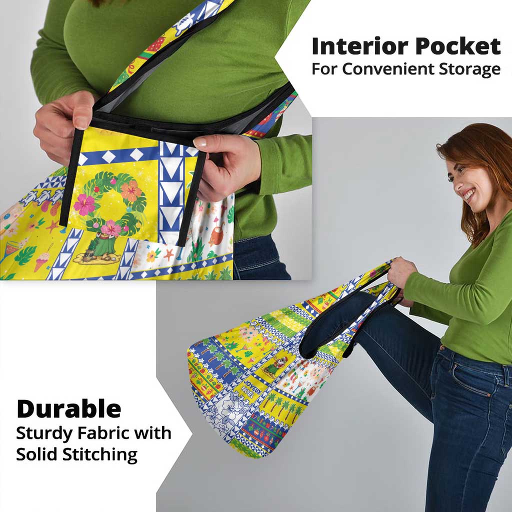 New Caledonia Christmas Grocery Bag Festive Beach Vibes - Polynesian Pride