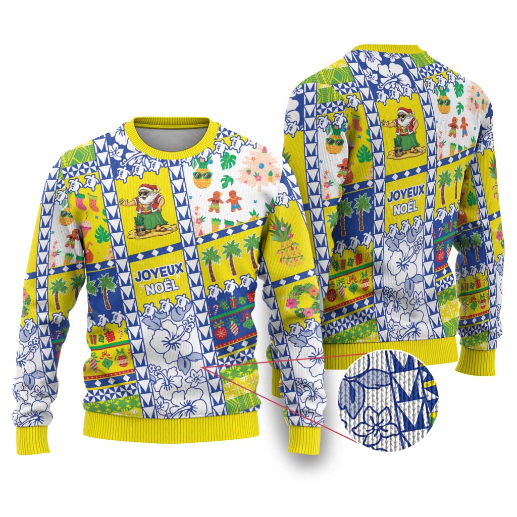 New Caledonia Christmas Ugly Christmas Sweater Festive Beach Vibes - Polynesian Pride