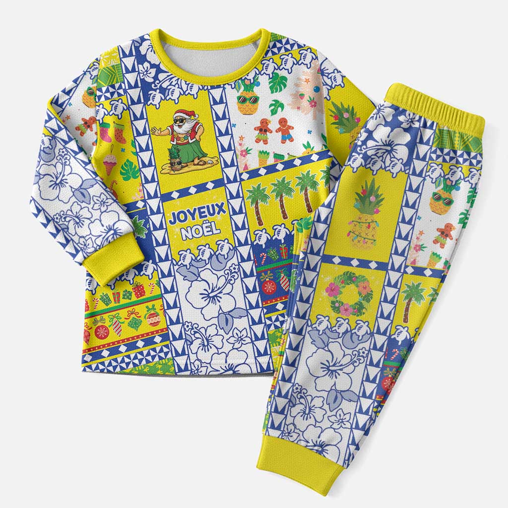 New Caledonia Christmas Pajama Set Festive Beach Vibes - Polynesian Pride