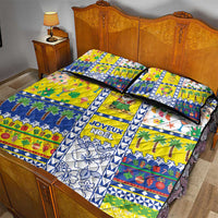 New Caledonia Christmas Quilt Bed Set Festive Beach Vibes - Polynesian Pride