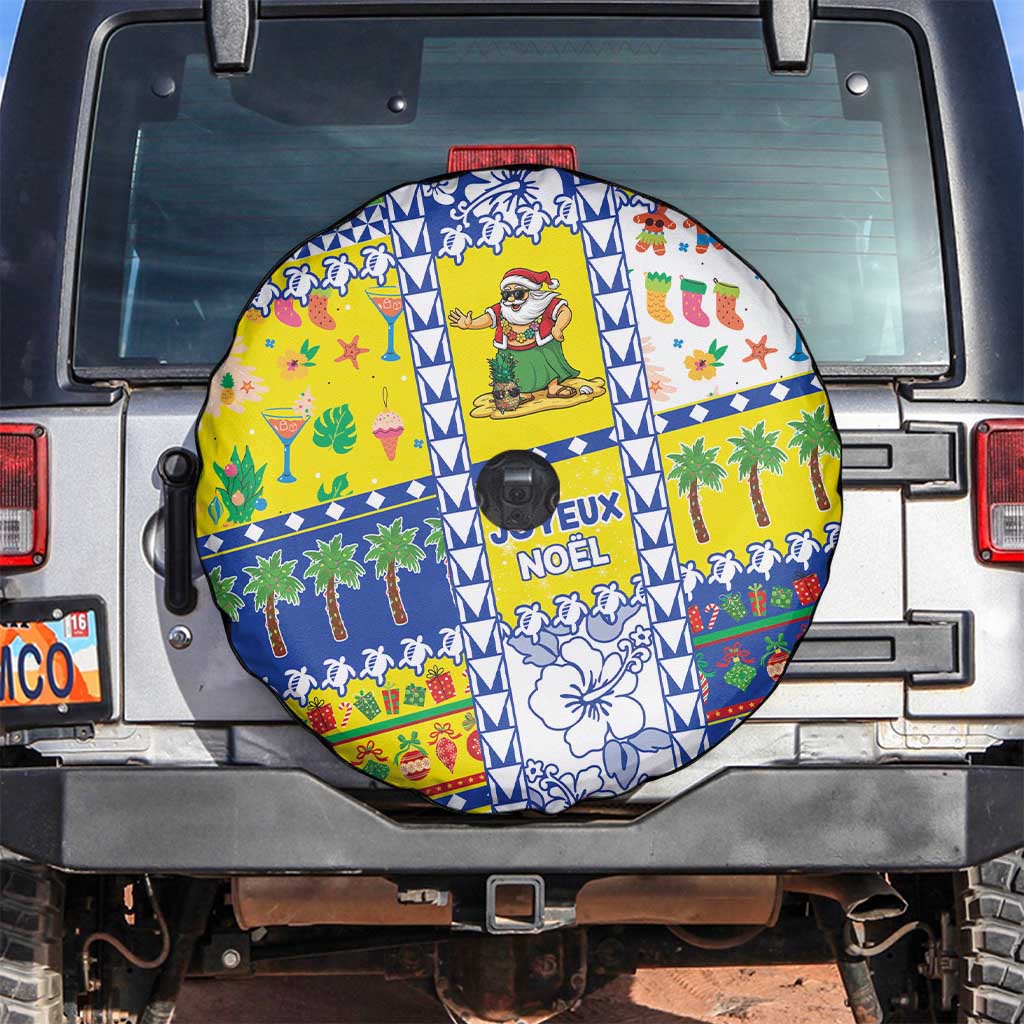 New Caledonia Christmas Spare Tire Cover Festive Beach Vibes - Polynesian Pride