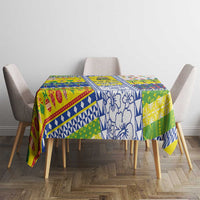 New Caledonia Christmas Tablecloth Festive Beach Vibes - Polynesian Pride