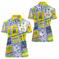 New Caledonia Christmas Women Polo Shirt Festive Beach Vibes - Polynesian Pride