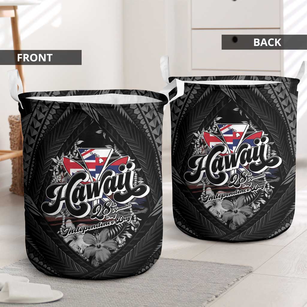 Hawaii November 28th Laundry Basket Kanaka Maoli Tribal Pattern LT05 - Polynesian Pride