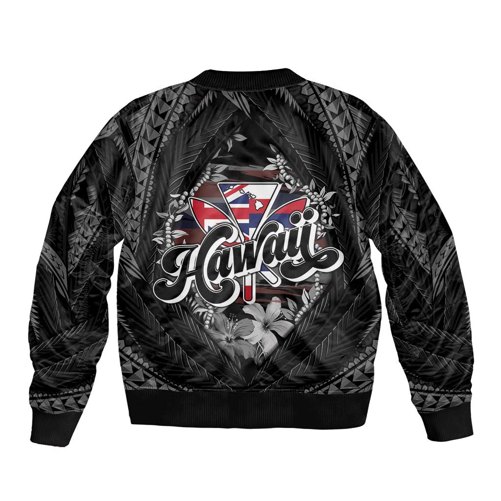 Hawaii November 28th Bomber Jacket Kanaka Maoli Tribal Pattern - Polynesian Pride
