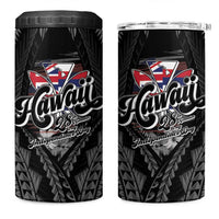 Hawaii November 28th 4 in 1 Can Cooler Tumbler Kanaka Maoli Tribal Pattern - Polynesian Pride