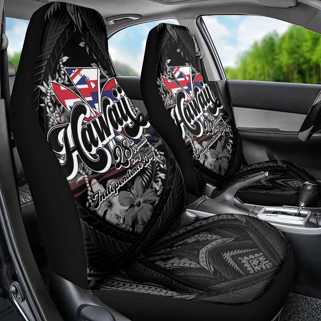Hawaii November 28th Car Seat Cover Kanaka Maoli Tribal Pattern - Polynesian Pride