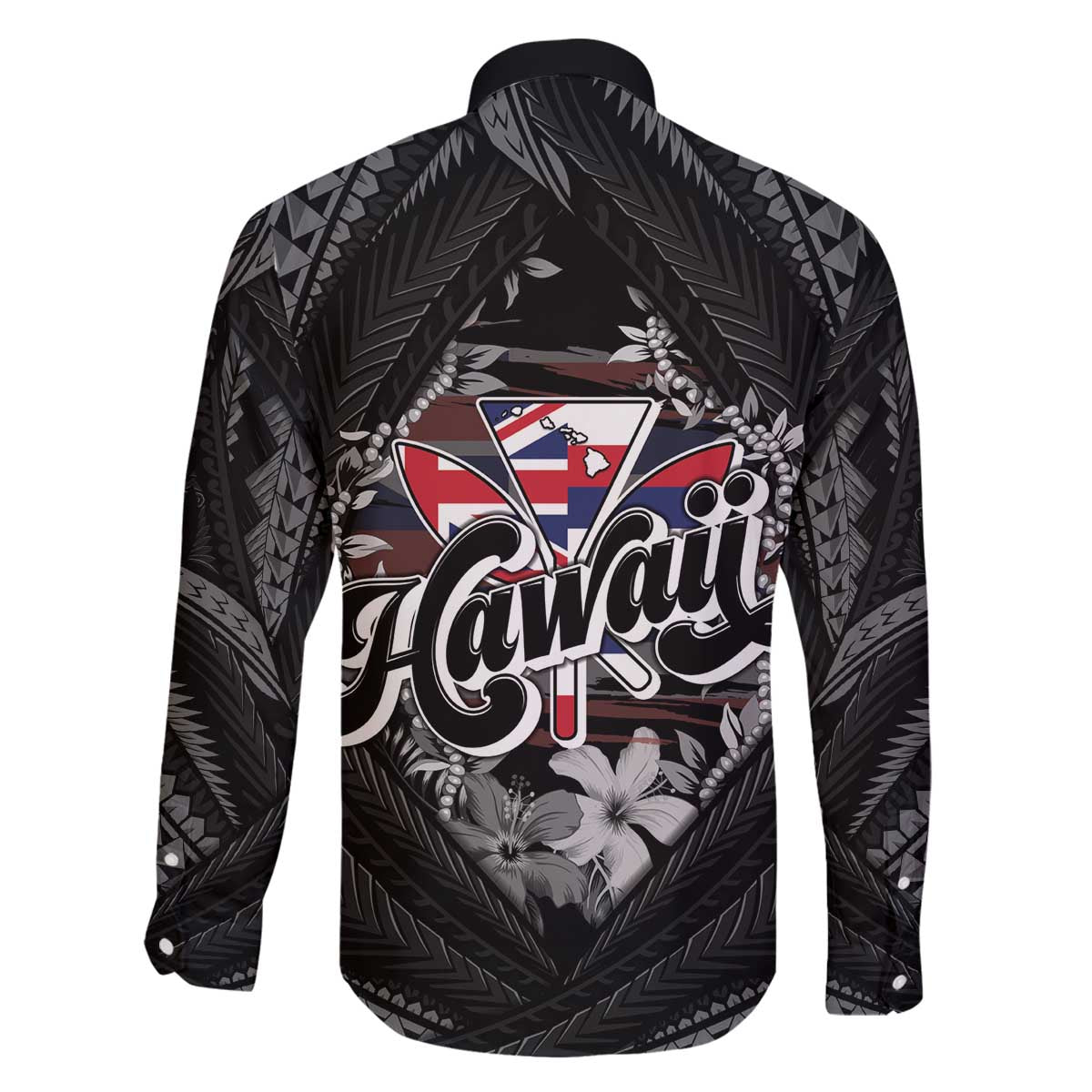 Hawaii November 28th Family Matching Off The Shoulder Long Sleeve Dress and Hawaiian Shirt Kanaka Maoli Tribal Pattern - Polynesian Pride